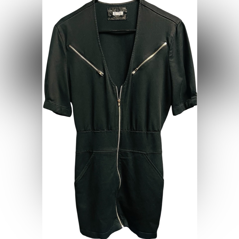 Reformation Black Mini Dress Size 4